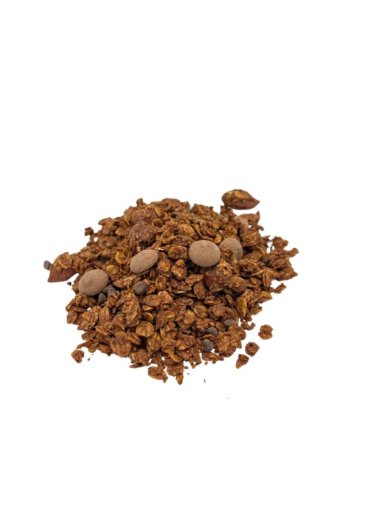 Granola de chocolate y almendras