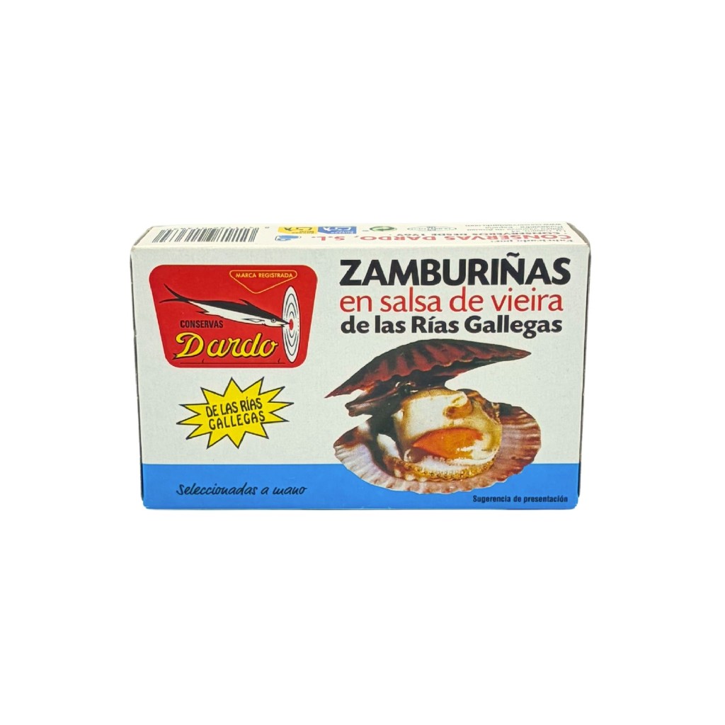 Zamburiñas con salsa de vieira