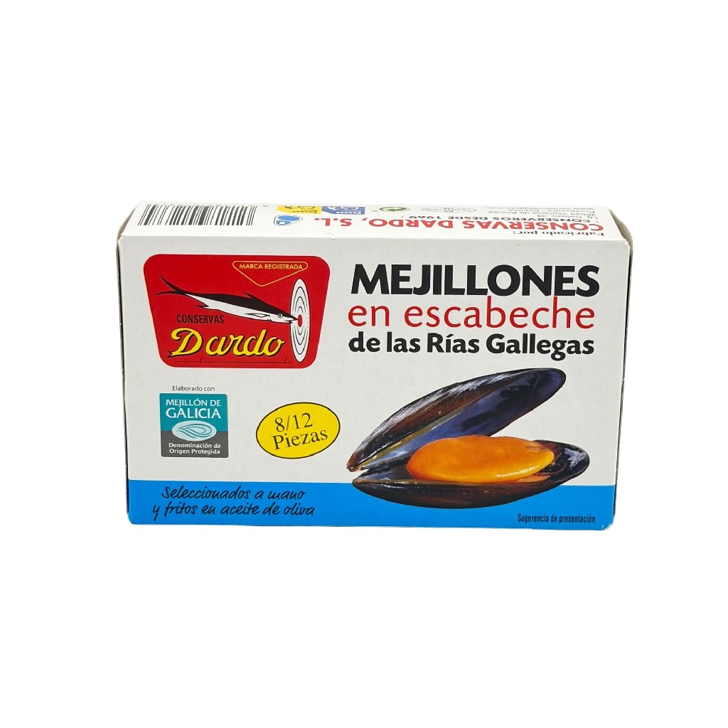 Mejillones escabeche 8/12 piezas